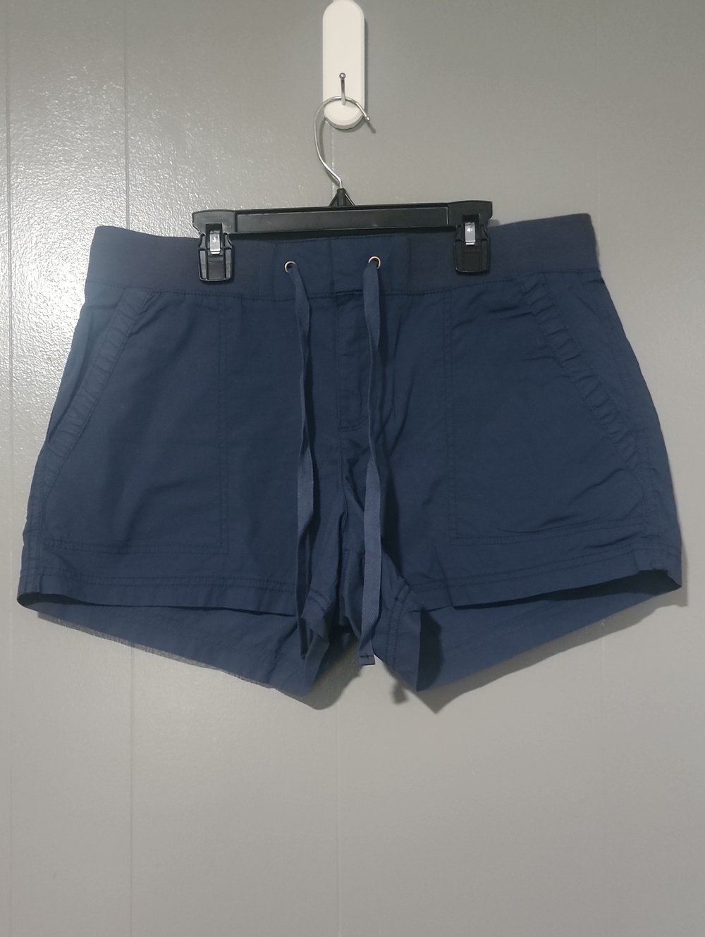 a.n.a Navy Drawstring Women's Athletic Shorts